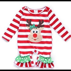 Infant reindeer romper